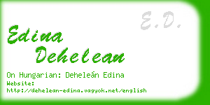 edina dehelean business card